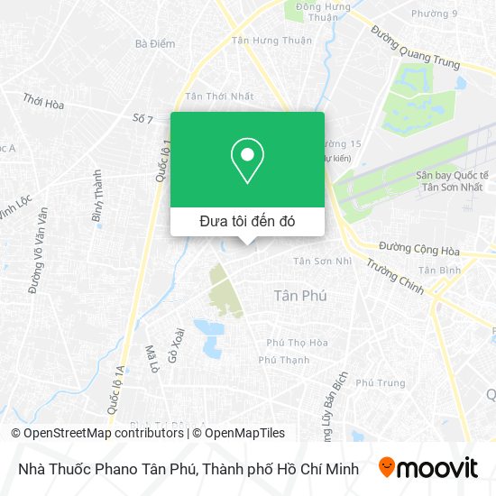 Bản đồ Nhà Thuốc Phano Tân Phú