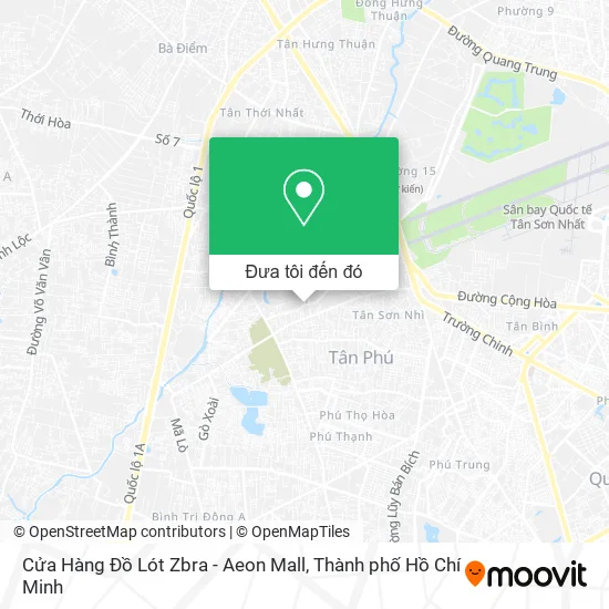Bản đồ Cửa Hàng Đồ Lót Zbra - Aeon Mall