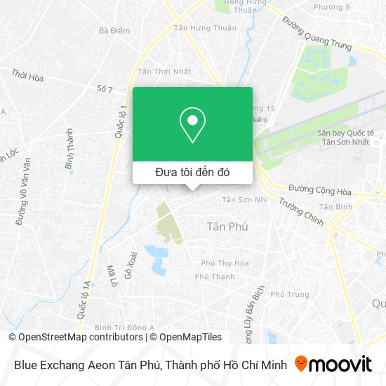 Bản đồ Blue Exchang Aeon Tân Phú