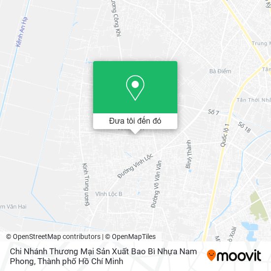 Bản đồ Chi Nhánh Thương Mại Sản Xuất Bao Bì Nhựa Nam Phong