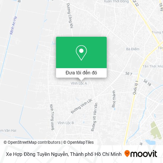 Bản đồ Xe Hợp Đồng Tuyền Nguyễn