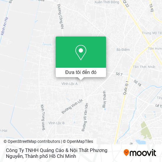 Bản đồ Công Ty TNHH Quảng Cáo & Nội Thất Phương Nguyễn