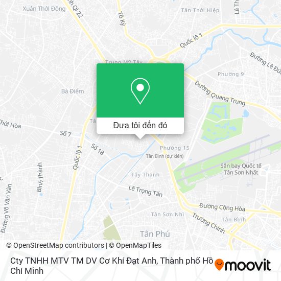 Bản đồ Cty TNHH MTV TM DV Cơ Khí Đạt Anh
