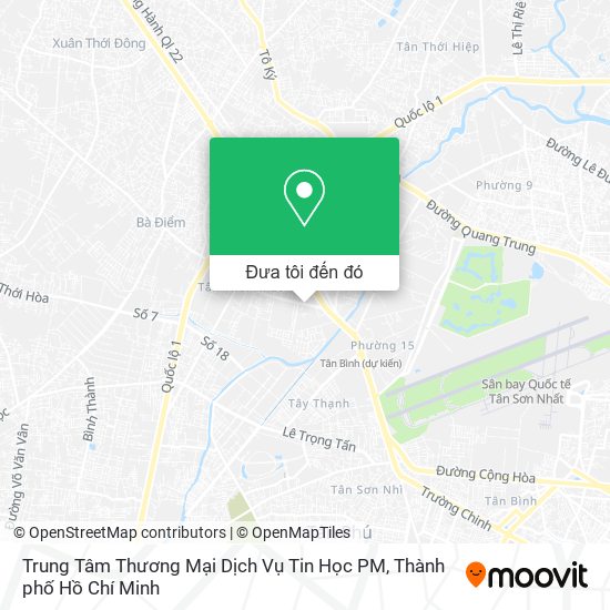 Bản đồ Trung Tâm Thương Mại Dịch Vụ Tin Học PM