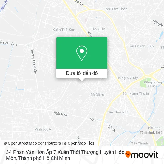 Bản đồ 34 Phan Văn Hớn Ấp 7 Xuân Thới Thượng Huyện Hóc Môn