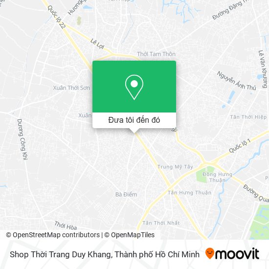 Bản đồ Shop Thời Trang Duy Khang
