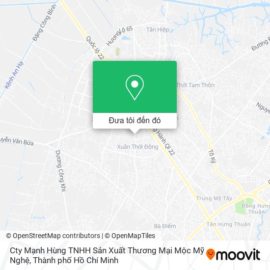 Bản đồ Cty Mạnh Hùng TNHH Sản Xuất Thương Mại Mộc Mỹ Nghệ