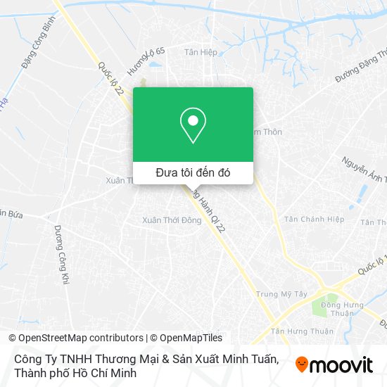 Bản đồ Công Ty TNHH Thương Mại & Sản Xuất Minh Tuấn