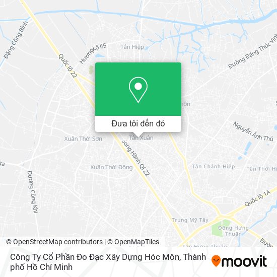 Bản đồ Công Ty Cổ Phần Đo Đạc Xây Dựng Hóc Môn