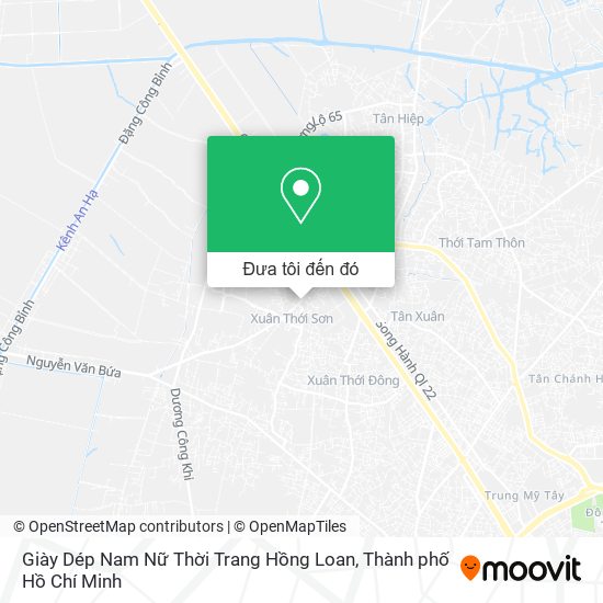 Bản đồ Giày Dép Nam Nữ Thời Trang Hồng Loan