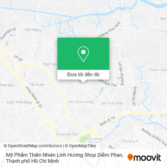 Bản đồ Mỹ Phẩm Thiên Nhiên Linh Hương Shop Diễm Phan