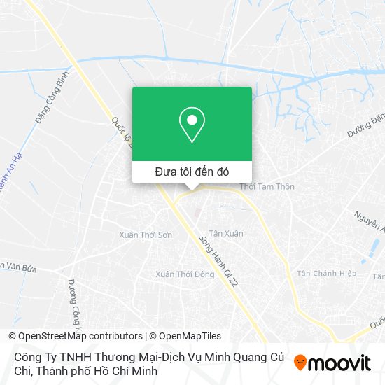 Bản đồ Công Ty TNHH Thương Mại-Dịch Vụ Minh Quang Củ Chi