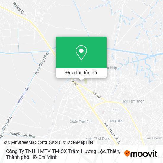 Bản đồ Công Ty TNHH MTV TM-SX Trầm Hương Lộc Thiên