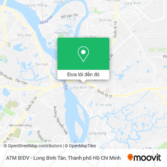 Bản đồ ATM BIDV - Long Bình Tân
