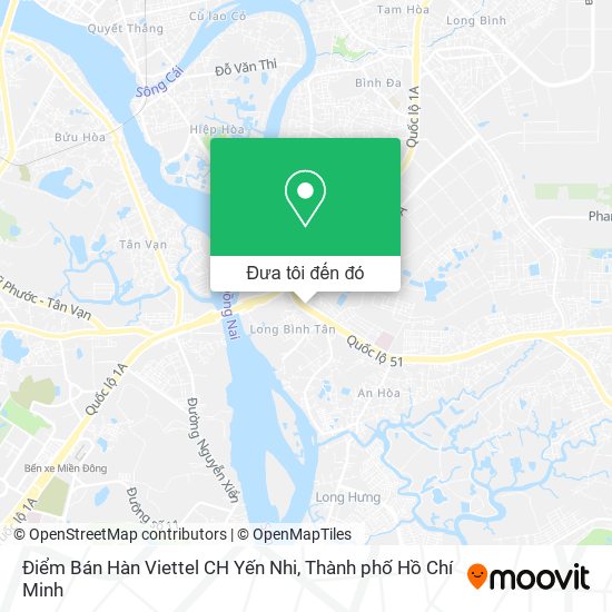 Bản đồ Điểm Bán Hàn Viettel CH Yến Nhi
