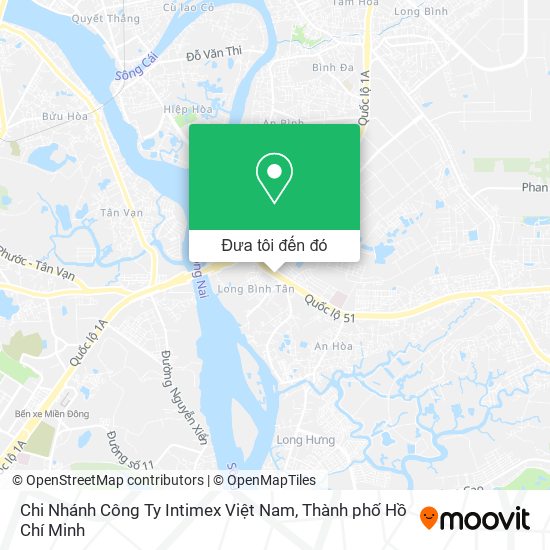 Bản đồ Chi Nhánh Công Ty Intimex Việt Nam