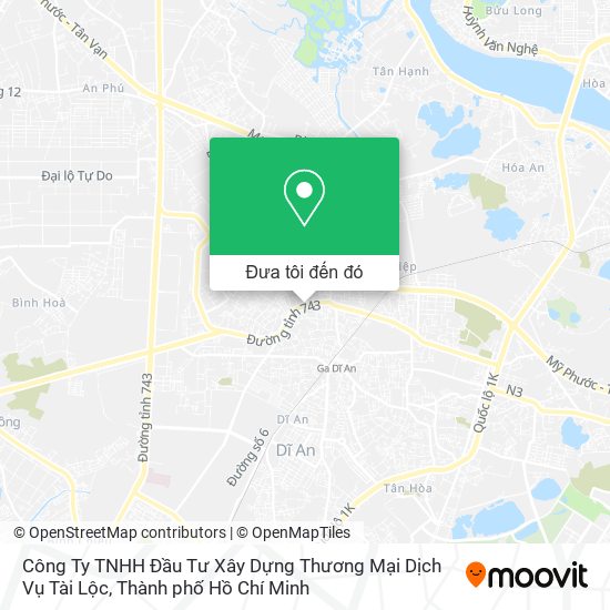 Bản đồ Công Ty TNHH Đầu Tư Xây Dựng Thương Mại Dịch Vụ Tài Lộc