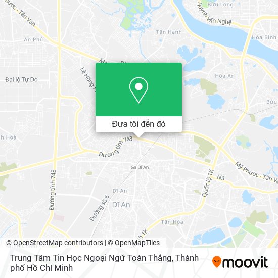 Bản đồ Trung Tâm Tin Học Ngoại Ngữ Toàn Thắng