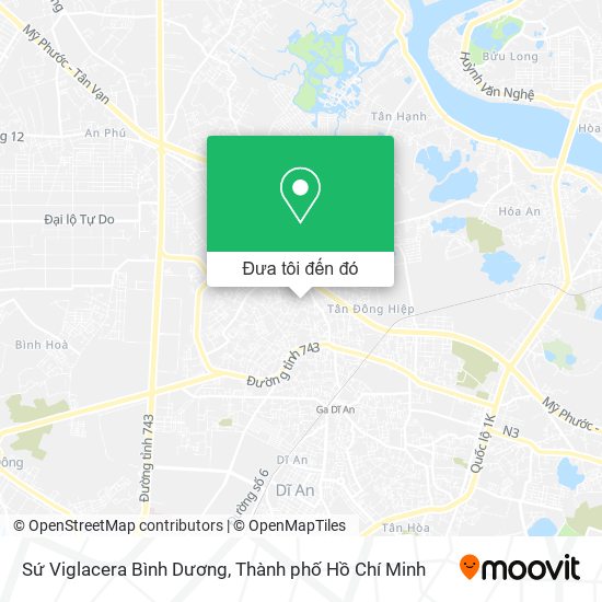 Bản đồ Sứ Viglacera Bình Dương