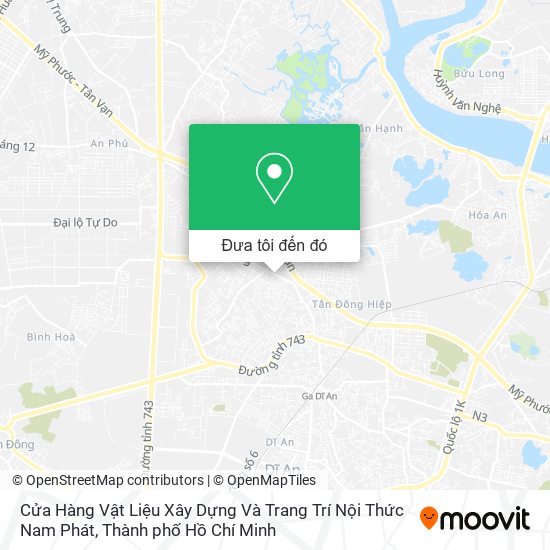 Bản đồ Cửa Hàng Vật Liệu Xây Dựng Và Trang Trí Nội Thức Nam Phát
