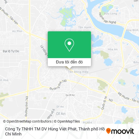 Bản đồ Công Ty TNHH TM DV Hùng Việt Phát