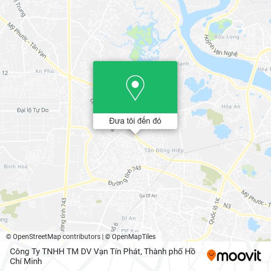 Bản đồ Công Ty TNHH TM DV Vạn Tín Phát