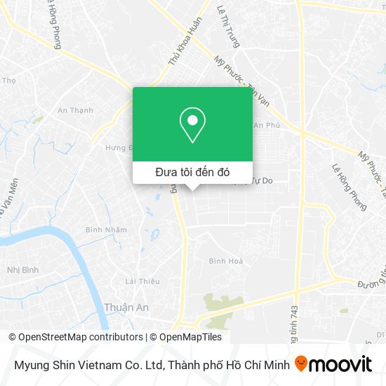 Bản đồ Myung Shin Vietnam Co. Ltd