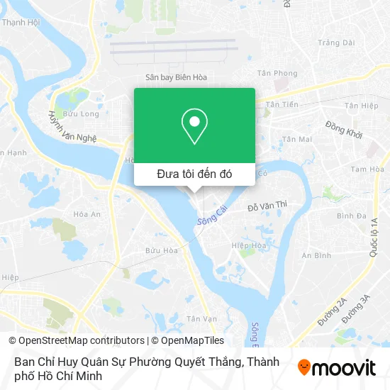 Bản đồ Ban Chỉ Huy Quân Sự Phường Quyết Thắng