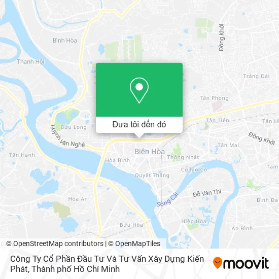 Bản đồ Công Ty Cổ Phần Đầu Tư Và Tư Vấn Xây Dựng Kiến Phát