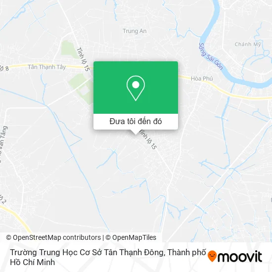 Bản đồ Trường Trung Học Cơ Sở Tân Thạnh Đông