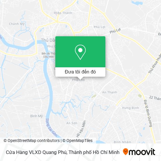 Bản đồ Cửa Hàng VLXD Quang Phú