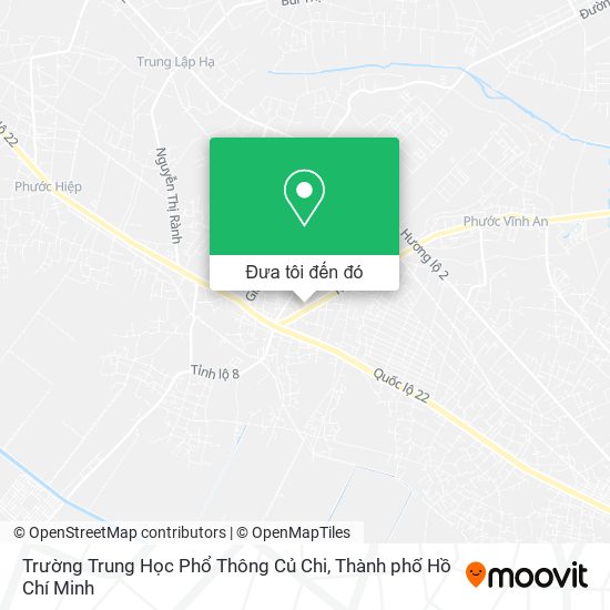 Bản đồ Trường Trung Học Phổ Thông Củ Chi
