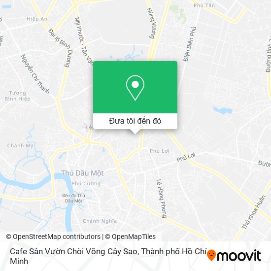 Bản đồ Cafe Sân Vườn Chòi Võng Cây Sao