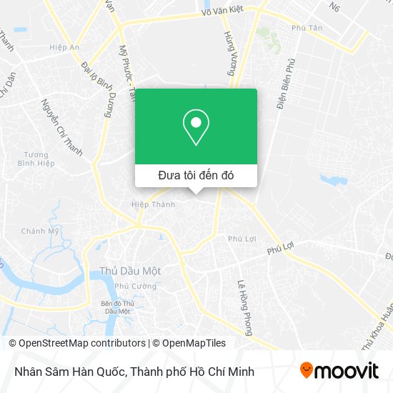 Bản đồ Nhân Sâm Hàn Quốc