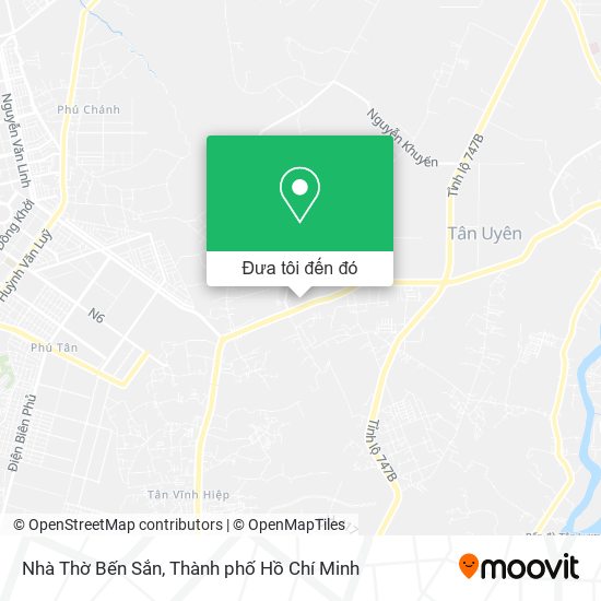 Bản đồ Nhà Thờ Bến Sắn