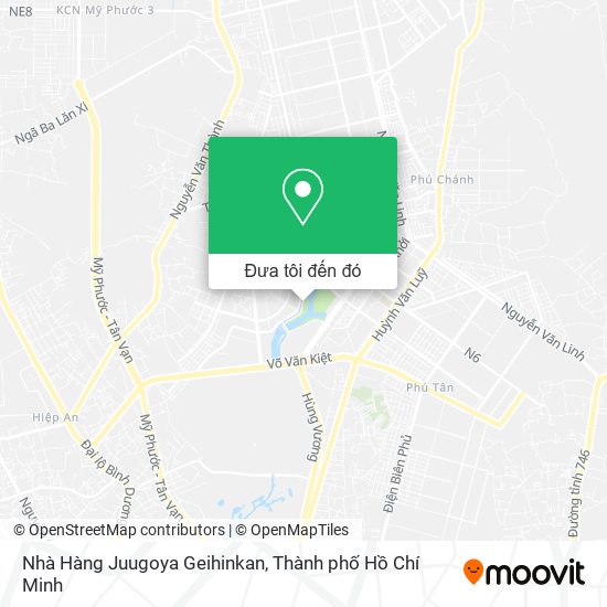 Bản đồ Nhà Hàng Juugoya Geihinkan