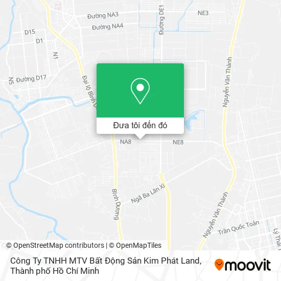 Bản đồ Công Ty TNHH MTV Bất Động Sản Kim Phát Land