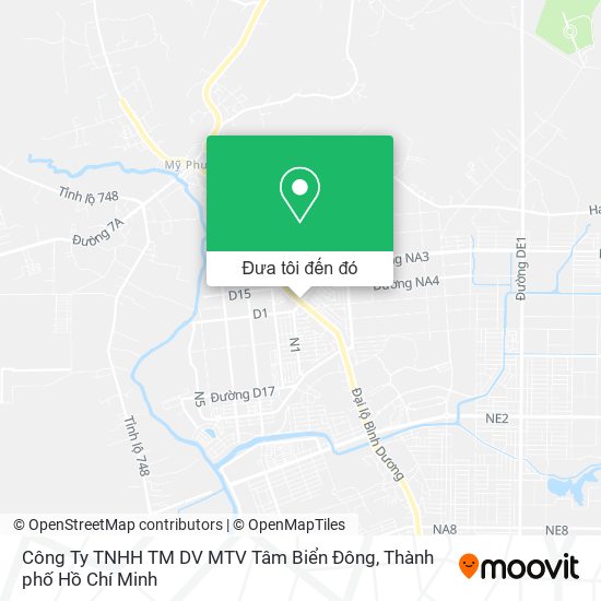 Bản đồ Công Ty TNHH TM DV MTV Tâm Biển Đông