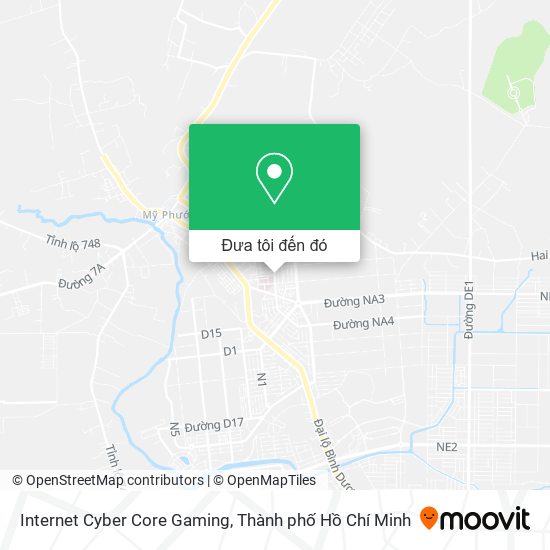 Bản đồ Internet Cyber Core Gaming
