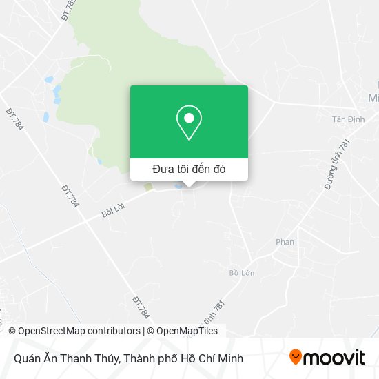 Bản đồ Quán Ăn Thanh Thủy
