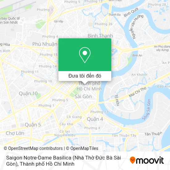 Bản đồ Saigon Notre-Dame Basilica (Nhà Thờ Đức Bà Sài Gòn)