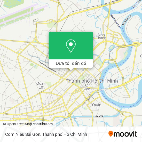 Bản đồ Com Nieu Sai Gon