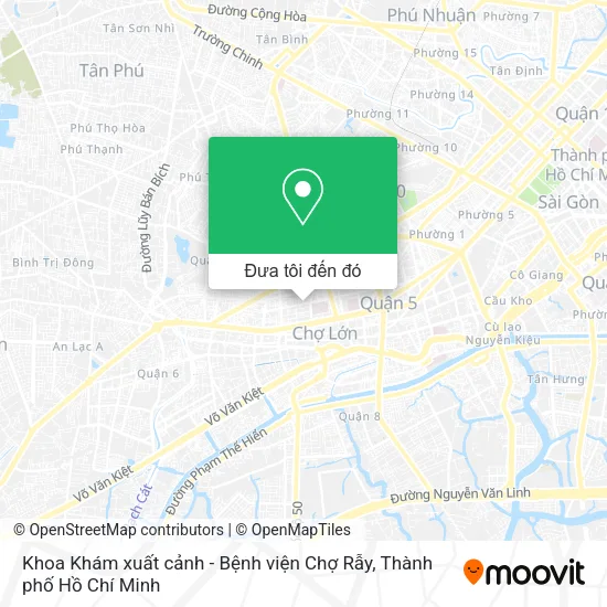 Bản đồ Khoa Khám xuất cảnh - Bệnh viện Chợ Rẫy