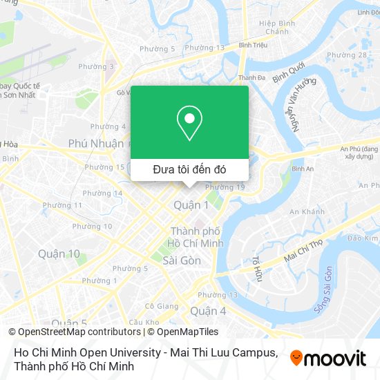 Bản đồ Ho Chi Minh Open University - Mai Thi Luu Campus
