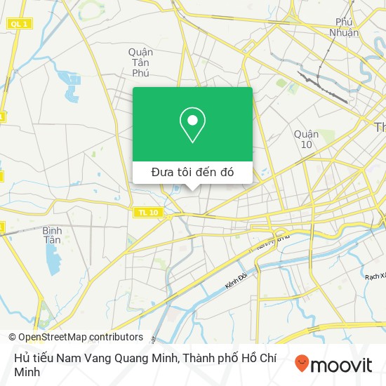 Bản đồ Hủ tiếu Nam Vang Quang Minh