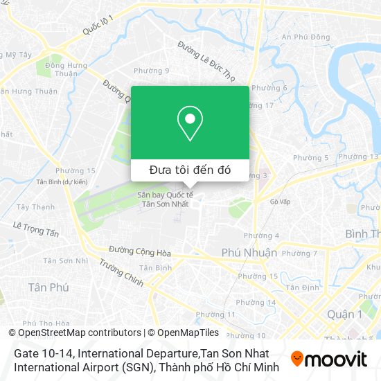 Bản đồ Gate 10-14, International Departure,Tan Son Nhat International Airport (SGN)