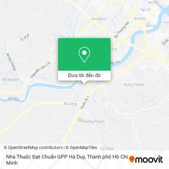 Bản đồ Nhà Thuốc Đạt Chuẩn GPP Hà Duy
