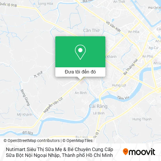 Bản đồ Nutimart Siêu Thị Sữa Mẹ & Bé Chuyên Cung Cấp Sữa Bột Nội Ngoại Nhập