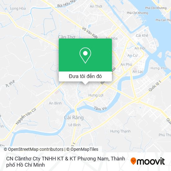 Bản đồ CN Cầnthơ Cty TNHH KT & KT Phương Nam