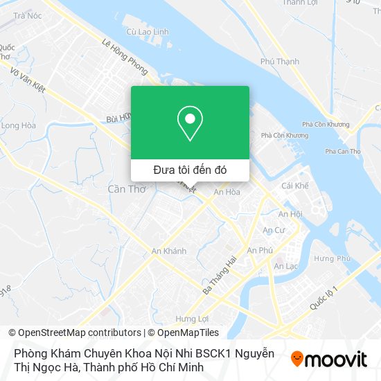 Bản đồ Phòng Khám Chuyên Khoa Nội Nhi BSCK1 Nguyễn Thị Ngọc Hà